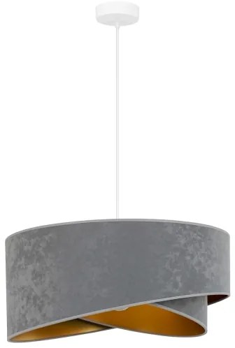 Brilagi - LED Luster na lanku LYRA 1xE27/15W/230V šedá/zlatá