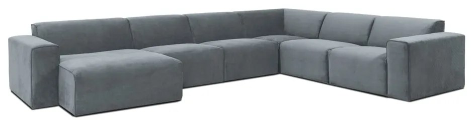 Sivá menčestrová rohová pohovka (pravý roh) Sting – Scandic