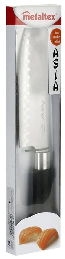 Kuchynský nôž japonského typu Metaltex Santoku, dĺžka 30 cm