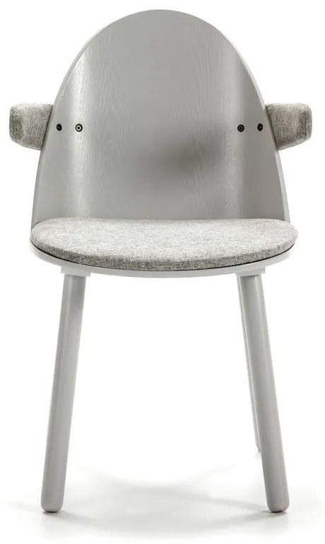 Sivá stolička s rúčkami Teulat Uma