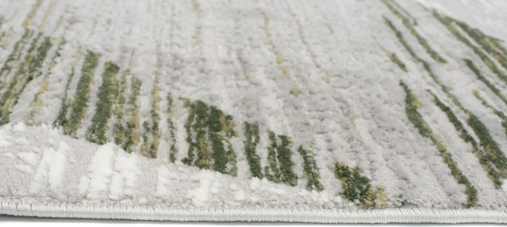 TA Koberec E455A SVETLO SIVÁ/TMAVOZELENÁ ASTHANE Rozmer: 200x300 cm