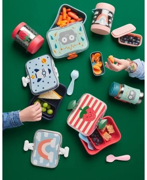 Skip Hop - Termoska na jedlo s lyžičkou/vidličkou SPARK STYLE 325 ml dúha