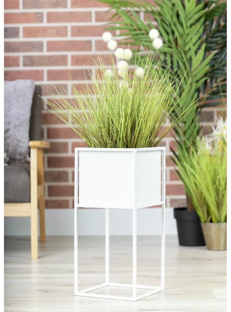 Stojan na kvety Lea 50 cm biely