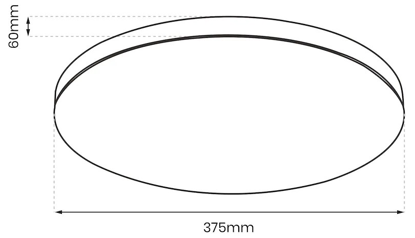 Stropné LED svietidlo Slimi, 1x LED 24w, 4000k, b