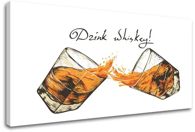 Obraz na stenu s textom Drink whiskey | rôzne rozmery