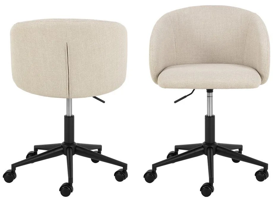 Béžová kancelárska stolička Eleanor – Actona
