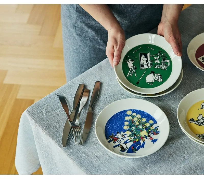 Set tanierov Moomin Drawing & Christmas 19cm, 2ks