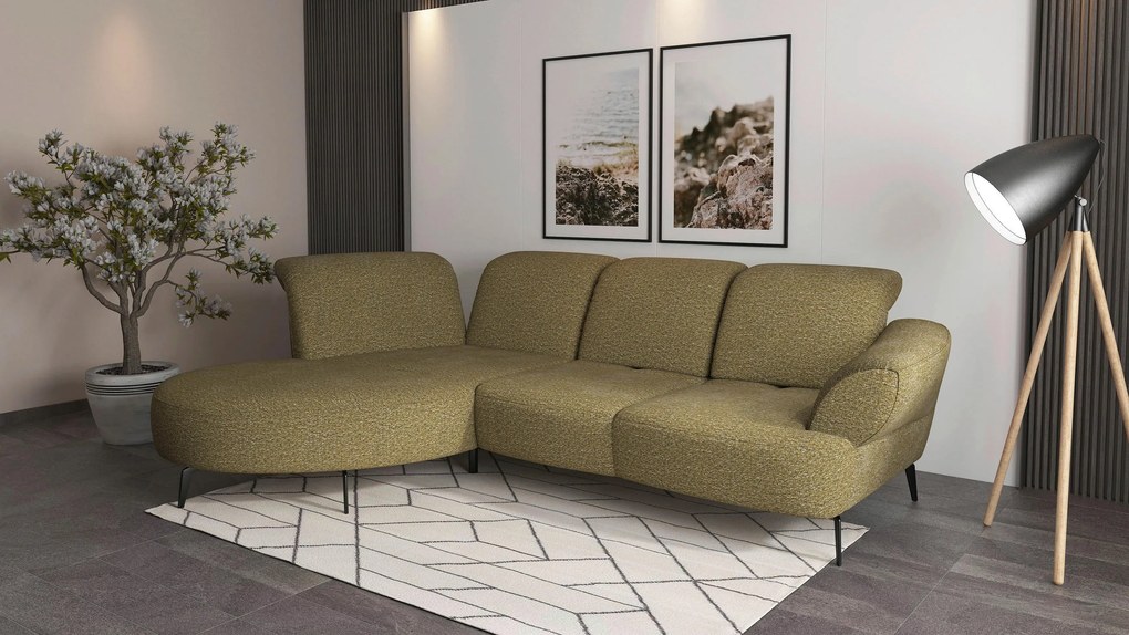 XXXLutz ROHOVÁ SEDAČKA, textil, olivovozelená Sit & More - Sedačky - 000144013232