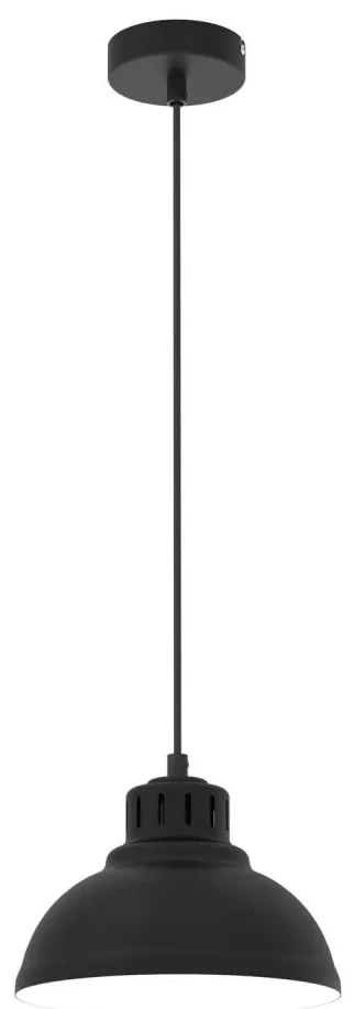 Luster na lanku SVEN 1xE27/15W/230V čierna