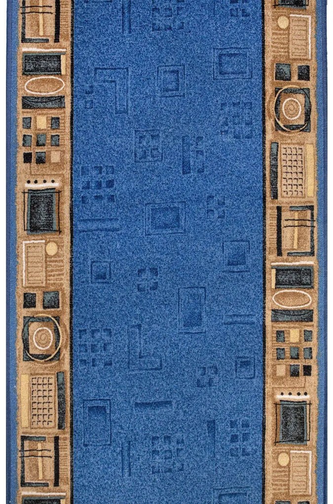 Koberce Breno Behúň JENA 77, šíře role 100 cm, modrá, viacfarebná