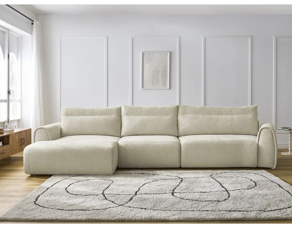 Béžová rohová pohovka Aden – Bobochic Paris