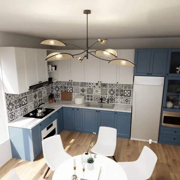 Luster na tyči LOTUS 6xE14/10W/230V čierna/béžová