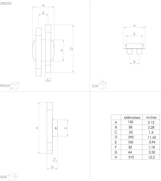 Eglo 390223 - LED Nástenné svietidlo ESTANTERIOS 4xLED/3,3W/230V 3000K
