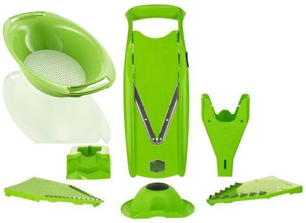 Börner V-kráječ Original V5 PowerLine Profi Set s Miskou Farba: Červená