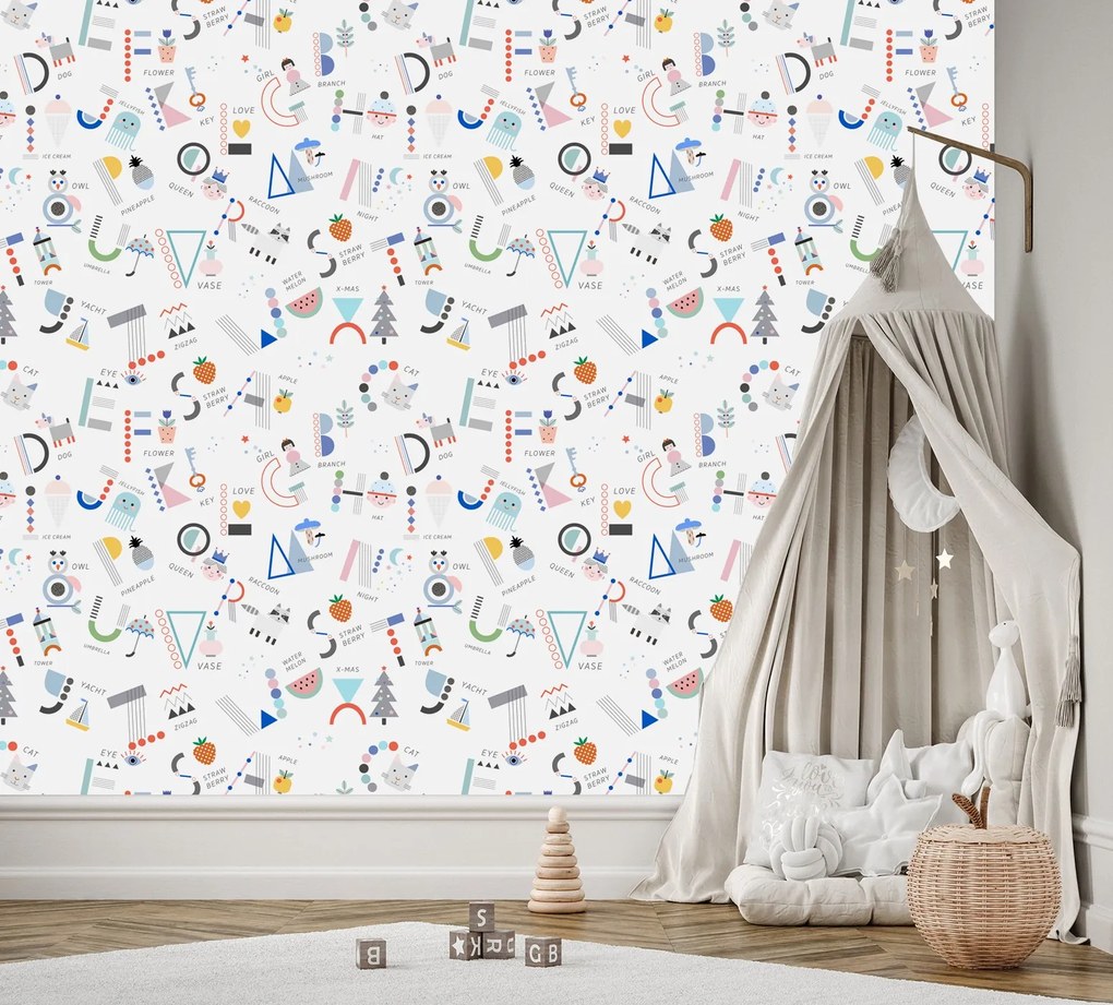 Gario Fototapeta Veselá abeceda Materiál: Vliesová, Rozmery: 350 x 245 cm