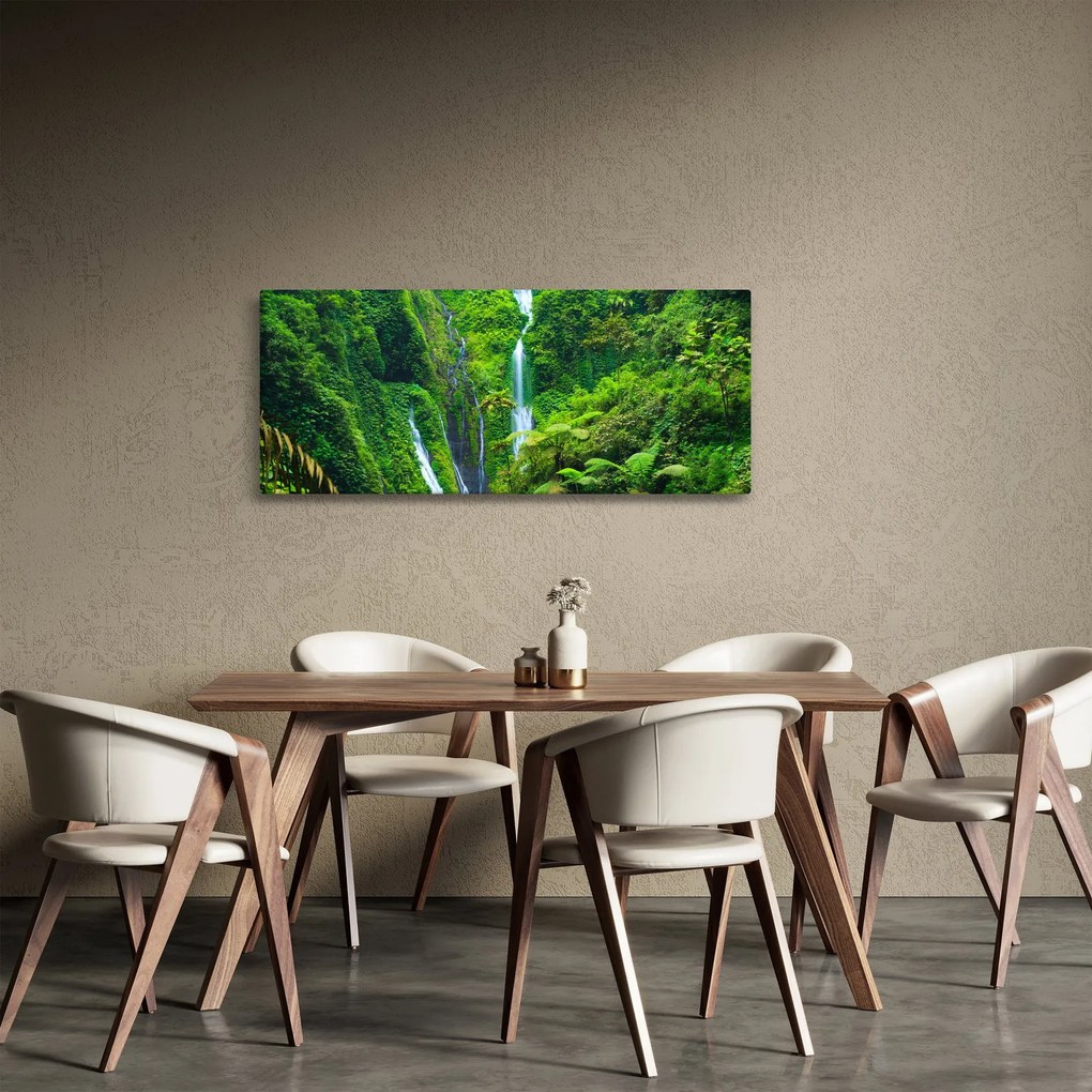 Obraz - Vodopády Madakaripura, východná Java, Indonézia (120x50 cm)