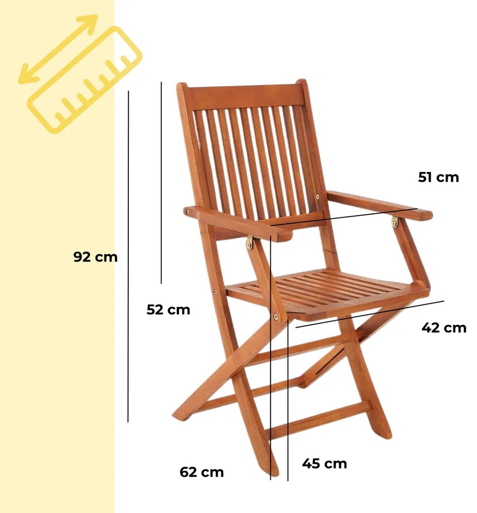 Sedacia súprava SYDNEY, 5-dielna, prírodné drevo Casaria