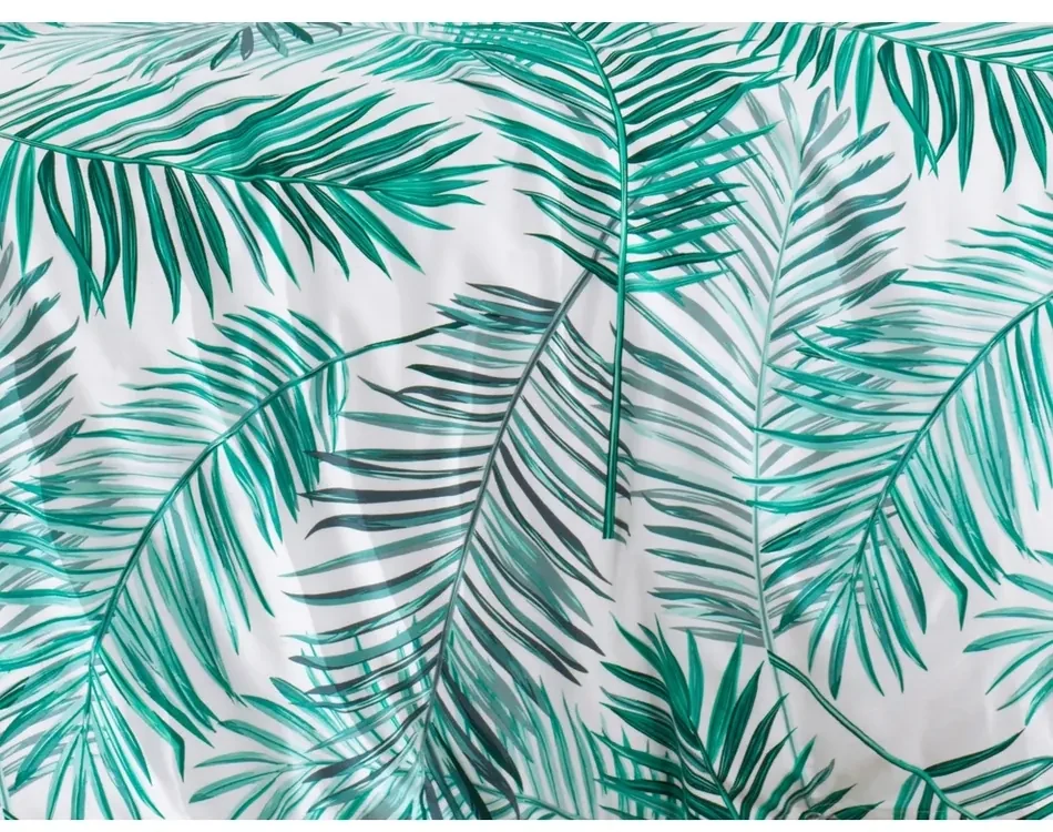 BedTex Bavlnené obliečky Palms Green, 140 x 200 cm, 70 x 90 cm