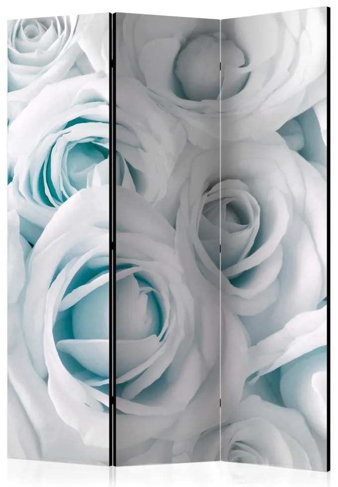 Artgeist Paraván - Satin Rose (Turquoise) [Room Dividers]