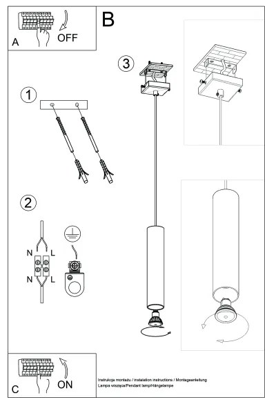 Sollux SL.1484 - Luster na lanku LAGOS 1xGU10/10W/230V zelená