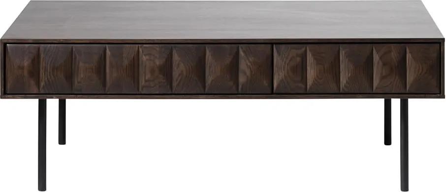 Čierny konferenčný stolík Unique Furniture Latina, 116,6 x 71,2 cm