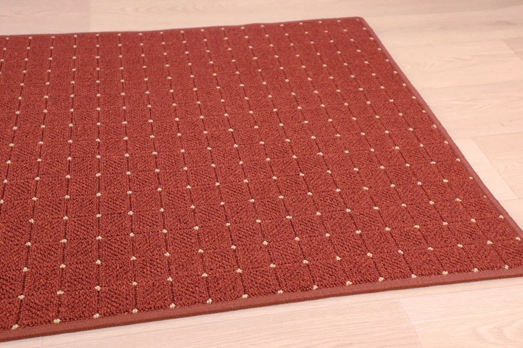 Condor Carpets, Kusový koberec Udinese terra, 400x500, oranžová, chodba / predsieň