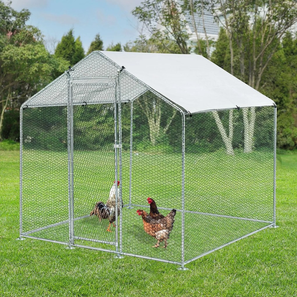 InternetovaZahrada - Vonkajšia klietka pre sliepky - 2x2x2 m