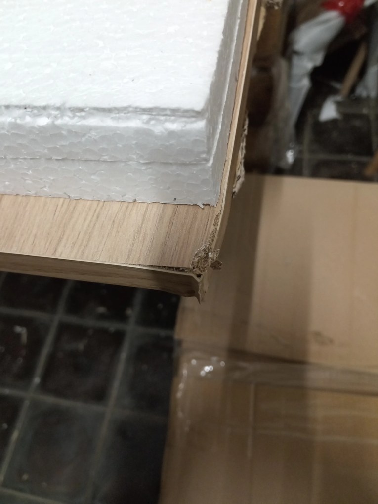 AKCIA Jedálenský stôl MADO čierny s doskou v dekore dub artisan 120x80cm II. akosť