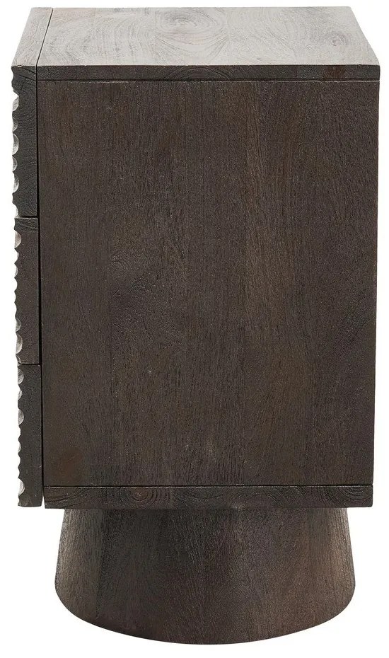 Tmavohnedý nočný stolík z mangového dreva Crumble – WOOOD