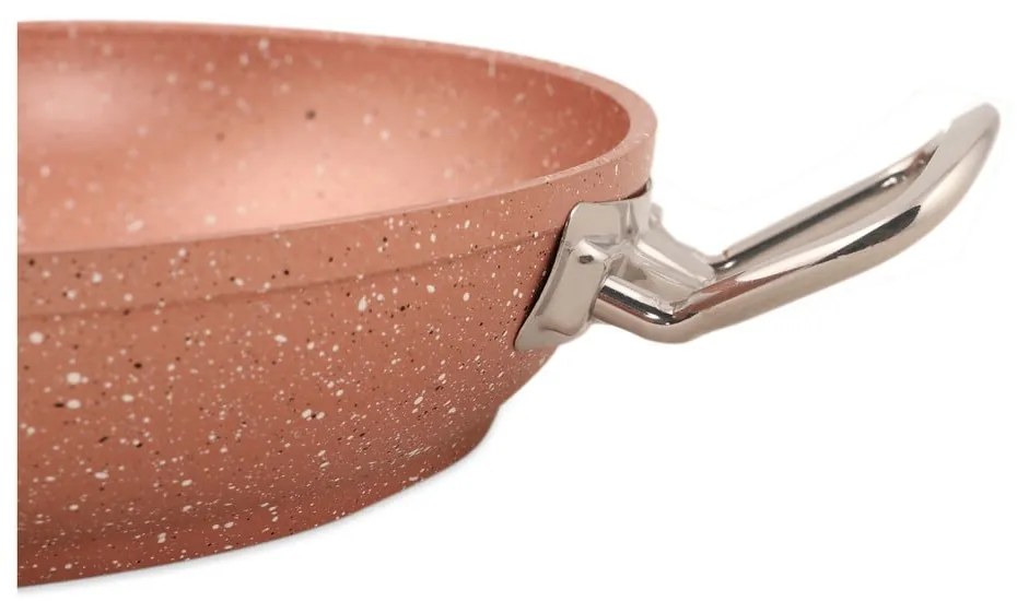 Ružová hliníková panvica Güral Porselen Classic, ø 22 cm