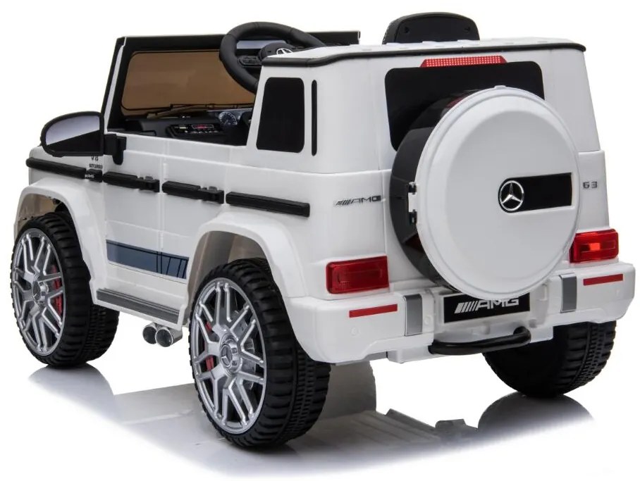 TRENDIE Elektrické autíčko Mercedes G63 AMG biele