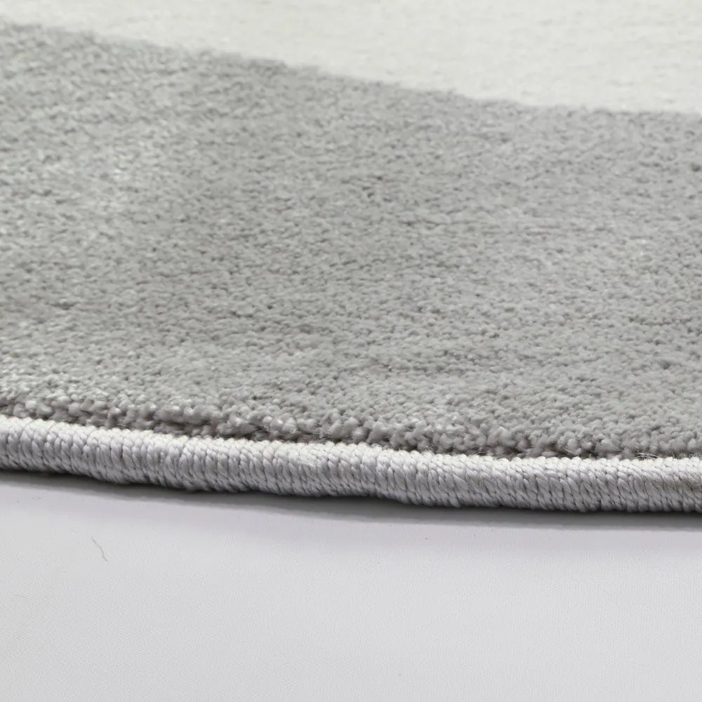 Sivý detský koberec ø 80 cm Soft – FD