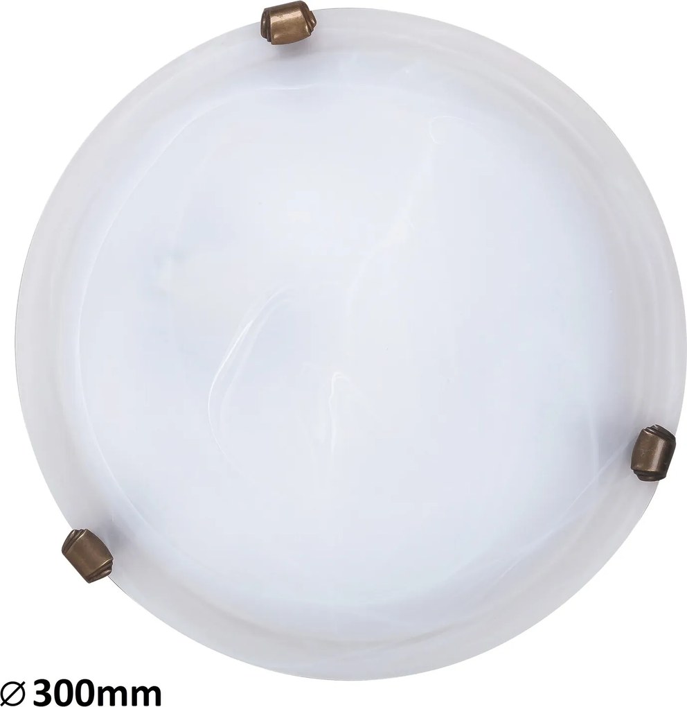 Rabalux ALABASTRO 3203 prisadené svietidlo 1x60W | E27 | IP20 - biely alabaster