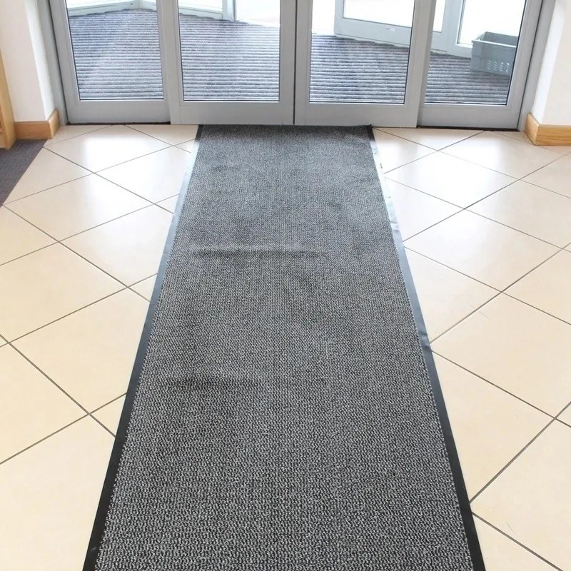 COBA Ekonomická polypropylénová čistiaca rohož, 90 x 150 cm, sivá