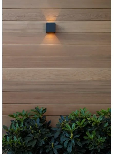 Lucide 69200/06/30 - LED Vonkajšie nástenné svietidlo AXI 2xLED/7W/230V IP54 čierna