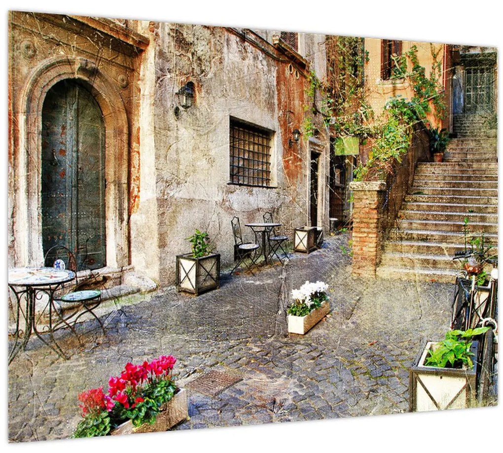 Obraz - Staré ulice Ríma (70x50 cm)