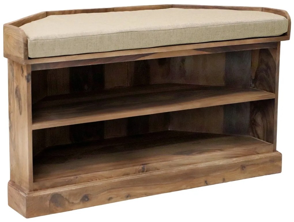 furniture-nabytek.cz - Rohový botník drevo palisander 105x60x40