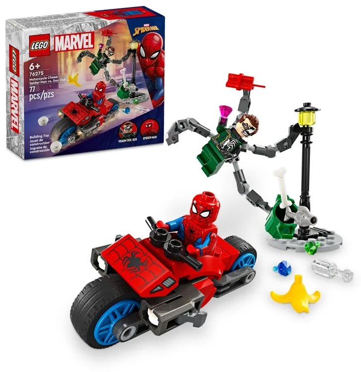 LEGO Naháňačka na motorke: Spider-Man vs. Doc Ock