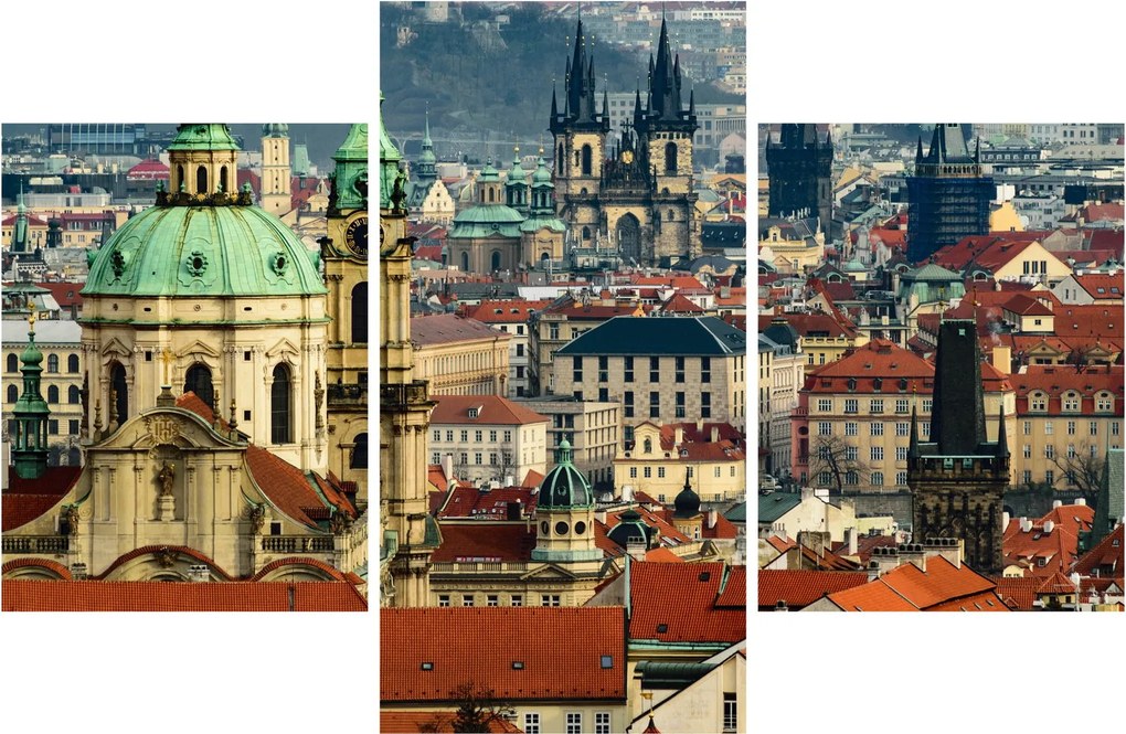 Obraz - Panorama Prahy (90x60 cm)