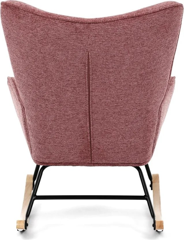 Hojdacie kreslo FABIAN — látka, ružová