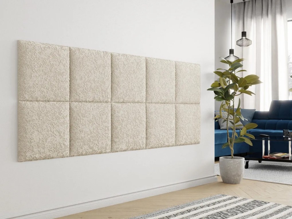 Čalúnený stenový panel Pag 42x42, Farba čalúnenia:: ekokoža Soft 017 (biela)