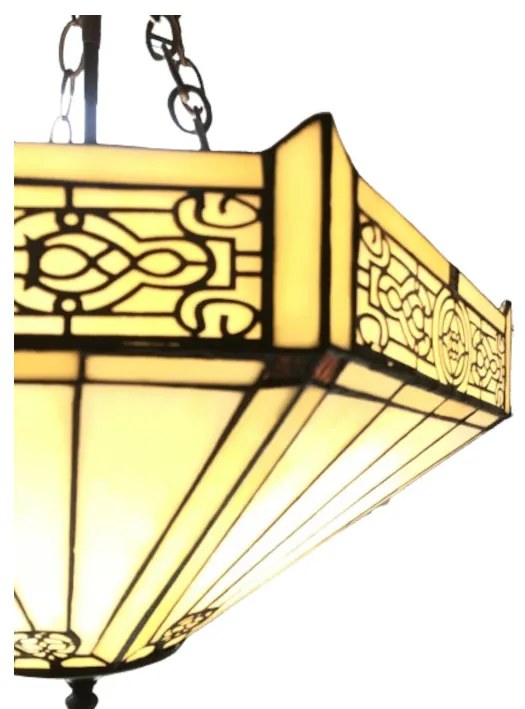 Stropnica na 4 retiazkach luster AFRIKA Ø40 vitráž Tiffany