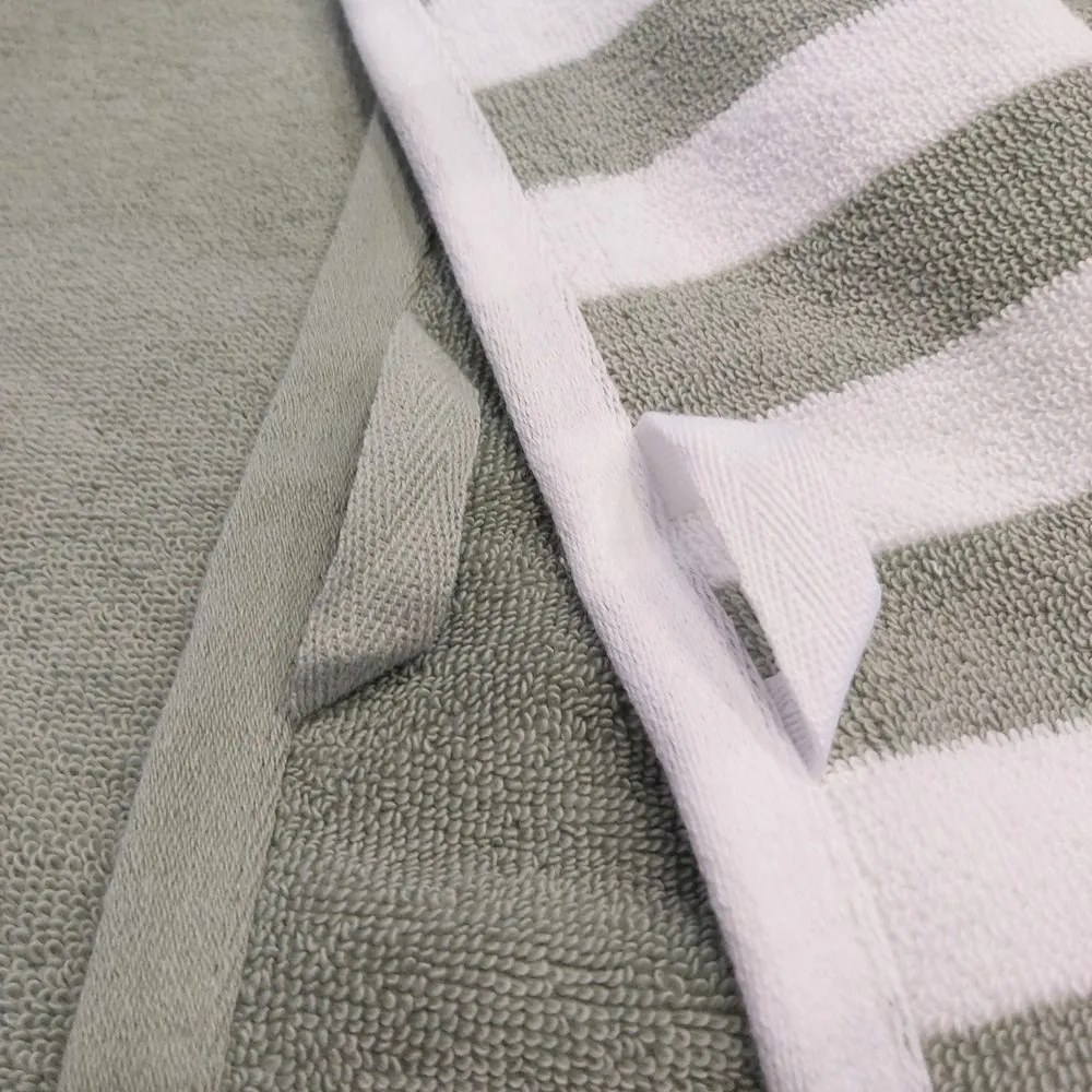 Vandyck Uterák Verona Stripes smoke green - 60x110 cm
