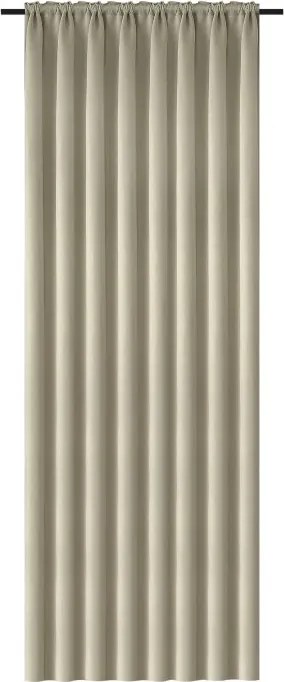 Záves OXFORD 140x270 cm, béžový Zavesenie: Riasiaca páska