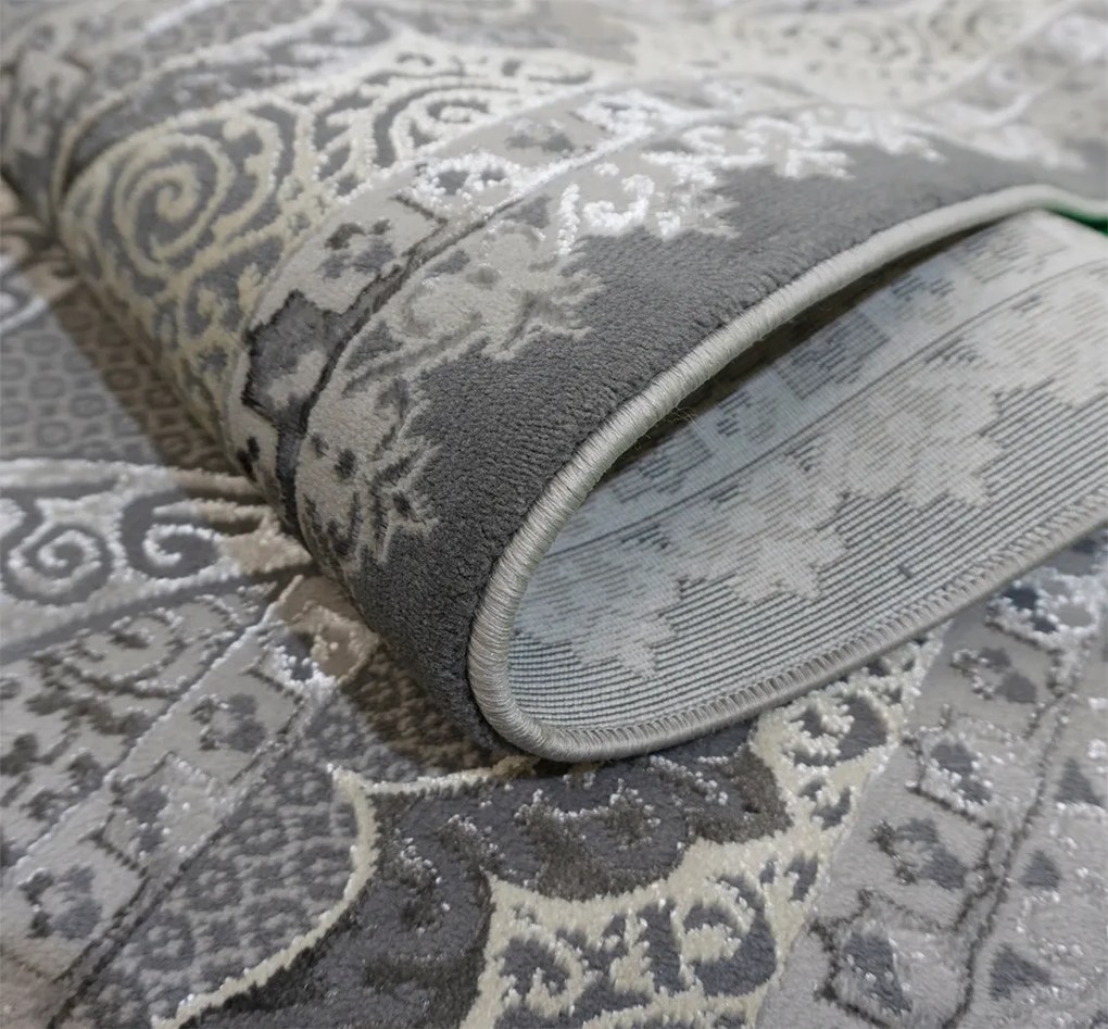 BE Koberec Allianz 6302 GREY – sivý obdĺžnikový Rozmer: 120x180 cm