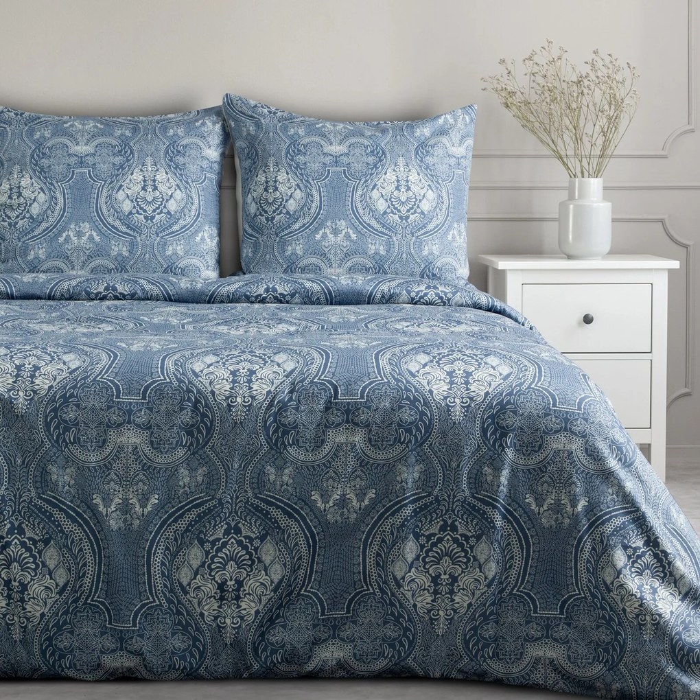 MAKOSATÉNOVÉ OBLIEČKY REINA46 200X220 CM, 2 KS 70X80 CM VZOROVANÉ