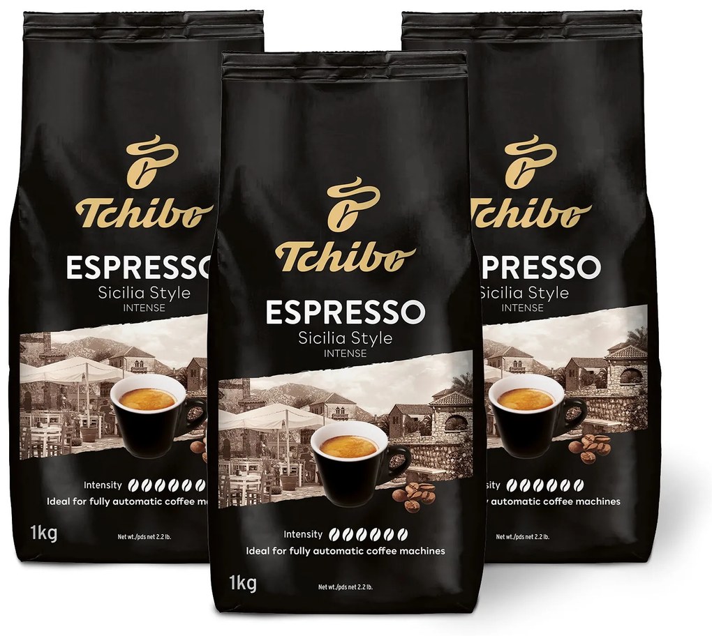 Espresso Sicilia Style - 3 x 1 kg zrnkovej kávy