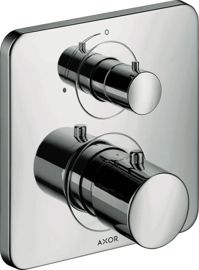 Podomietkový termostat Axor Citterio M s uzatváracím ventilom, chróm 34705000