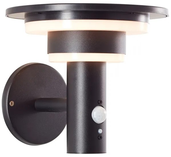 Brilliant - LED Solárne nástenné svietidlo so senzorom GARVINA LED/3W/3,7V IP44