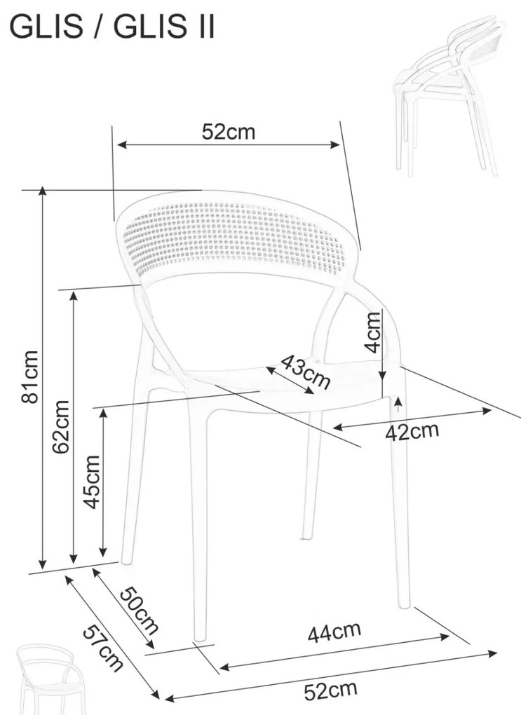 Jídelní židle Glis černá
